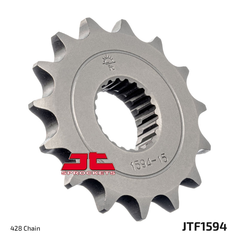 Front Steel Countershaft Sprocket - 15 Tooth 428 - For XT250 - Click Image to Close