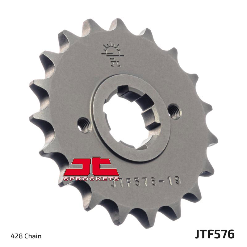 JT Steel Front Countershaft Sprocket 18T - Click Image to Close