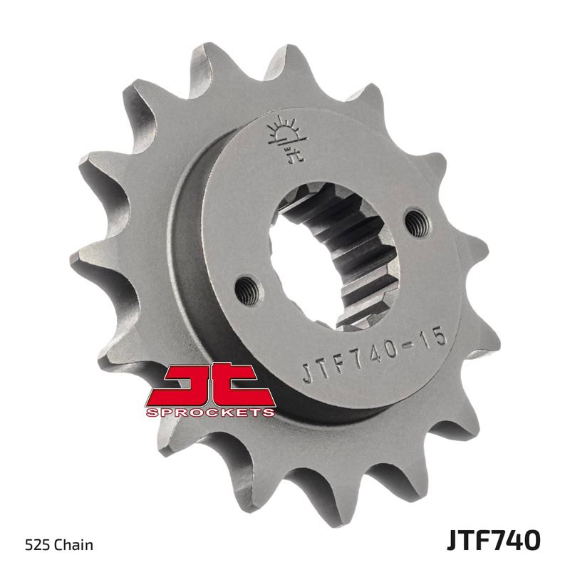 Front Steel Countershaft Sprocket - 15 Tooth 525 - Click Image to Close