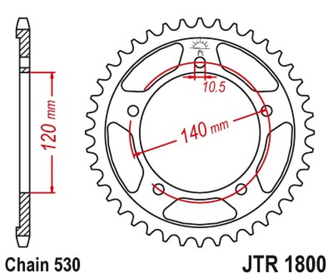 Steel Rear Sprocket - 40 Tooth 530 - For Hayabusa GSX GSF SV1000 Tiger - Click Image to Close