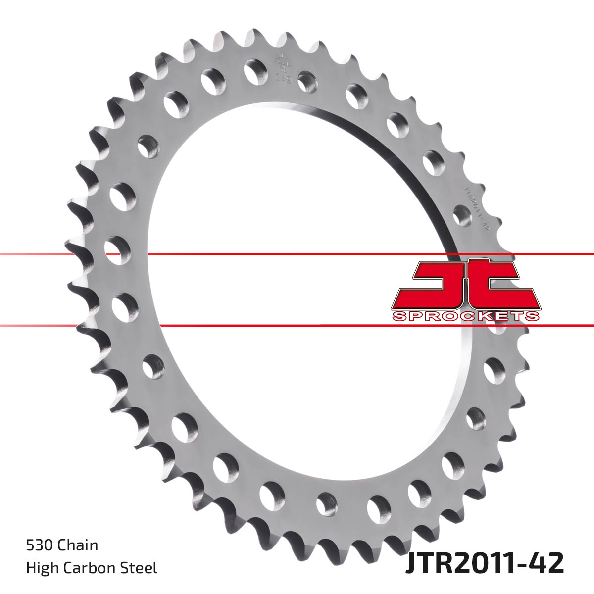 Steel Rear Sprocket - 42 Tooth 530 - For Daytona, Speed Triple, Sprint - Click Image to Close