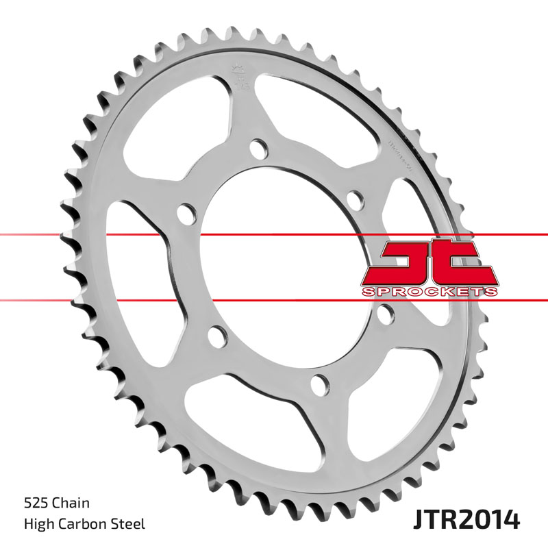 Steel Rear Sprocket - 50 Tooth 525 - For Tiger St.Triple Thruxton T120 - Click Image to Close