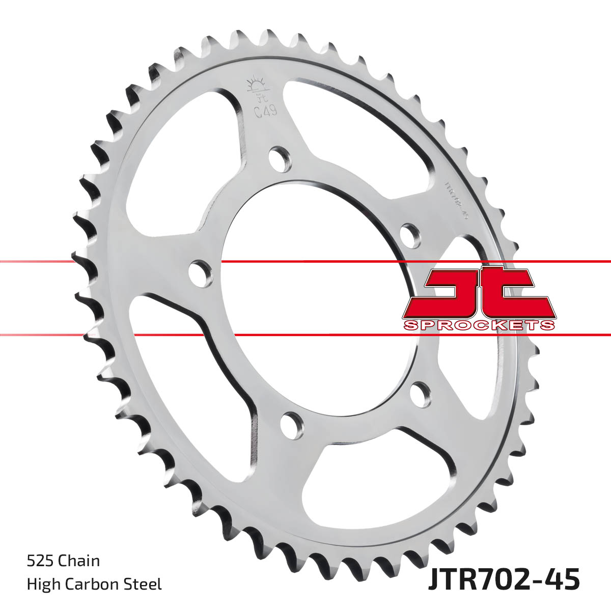 Steel Rear Sprocket - 45 Tooth 525 - For Aprilia Dorsoduro Mana RSV Shiver - Click Image to Close