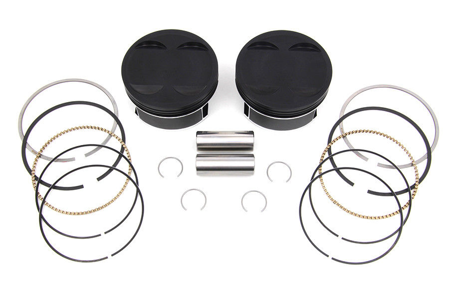 124" Big Bore Piston Kit 11:1 Compression - 4.250in Bore (+.313in) - For H-D M8 V-Twins - Click Image to Close