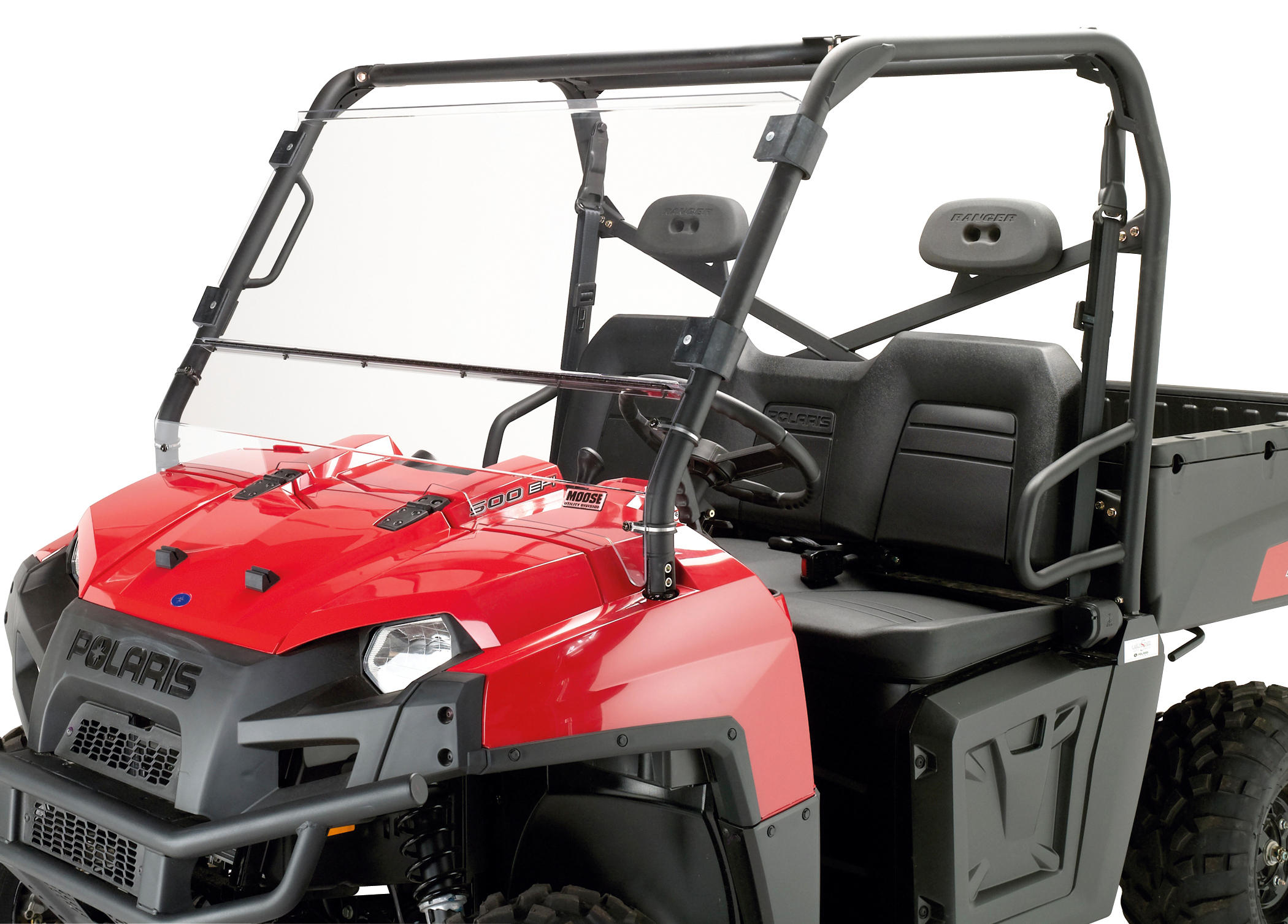 Full Folding Windshield - Polaris Ranger Full Size - Click Image to Close