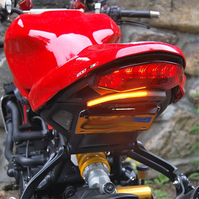 Tucked Fender Eliminator - For 16-18 Ducati Monster 1200R - Click Image to Close