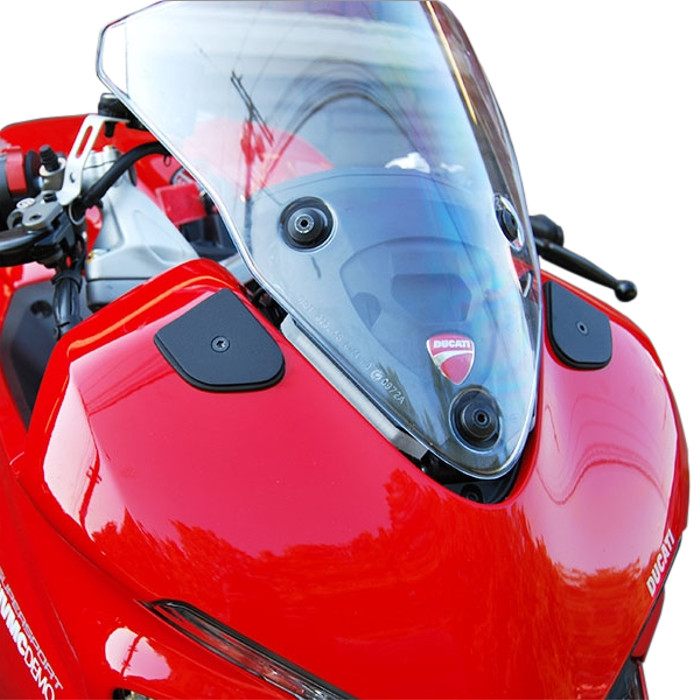 Mirror Block Off Plates - 17-21 Ducati Supersport 939 - Click Image to Close