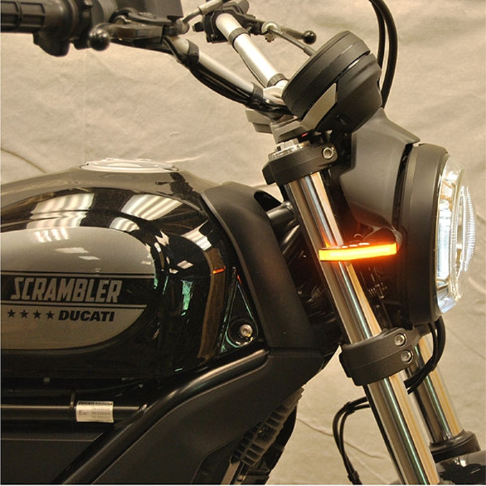 Front LED Turn Signals for Ducati Scrambler Cafe, Sixty2, Desert - Click Image to Close