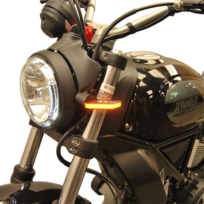 Front LED Turn Signals for Ducati Scrambler Cafe, Sixty2, Desert - Click Image to Close