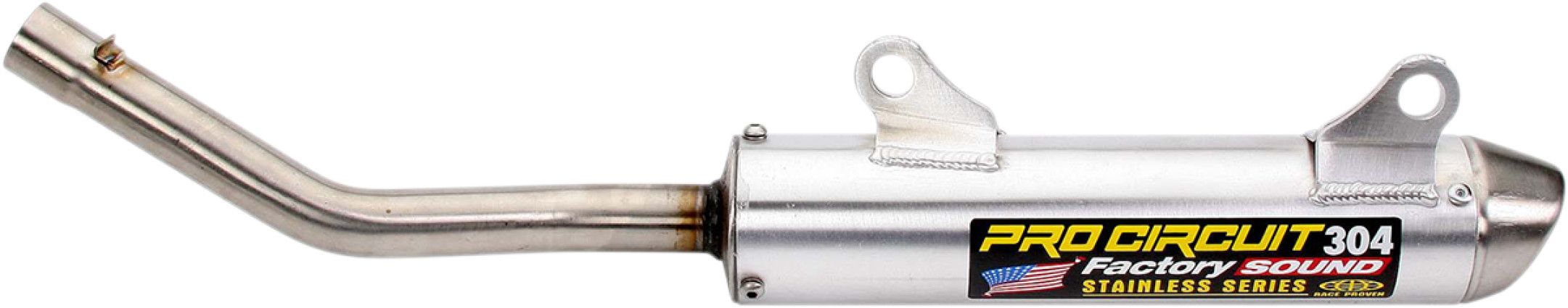 304 Aluminum Slip On Exhaust Silencer - For 1999 Honda CR250R - Click Image to Close