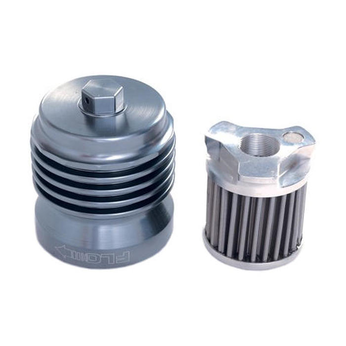 Stainless Steel Spin On Grey Oil Filter - Click Image to Close