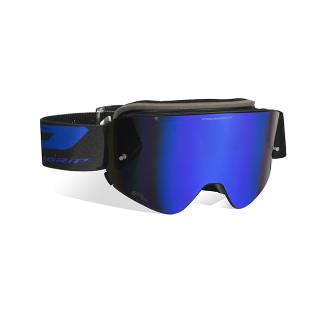3205 MX Goggles - Matte Black Frame w/ Magnetic Blue Iridium Lens - Magnetic Lens for fast and easy lens changes - Click Image to Close