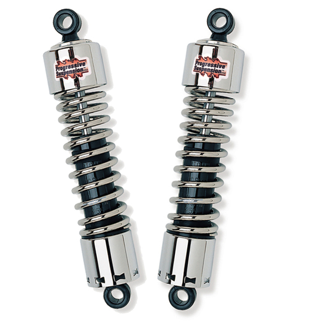 12" 412 Series Shocks Chrome - Click Image to Close