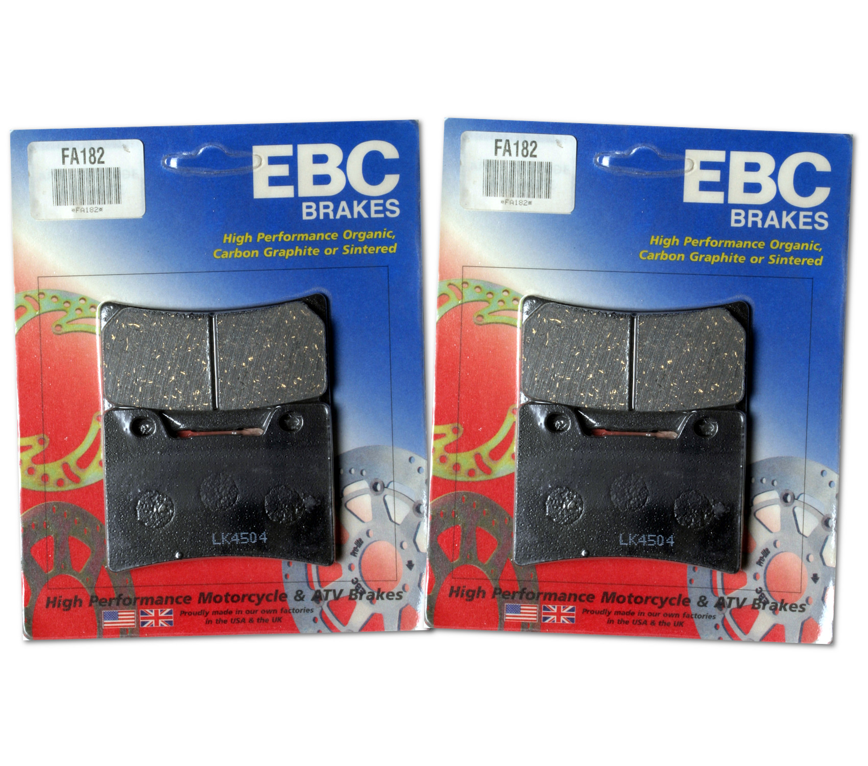 Standard Organic Front Brake Pads Set For 91-93 Yamaha FZR1000 - Replaces Yamaha 3GM-W0045-50-00 or 3GM-W0045-60-00 - Click Image to Close