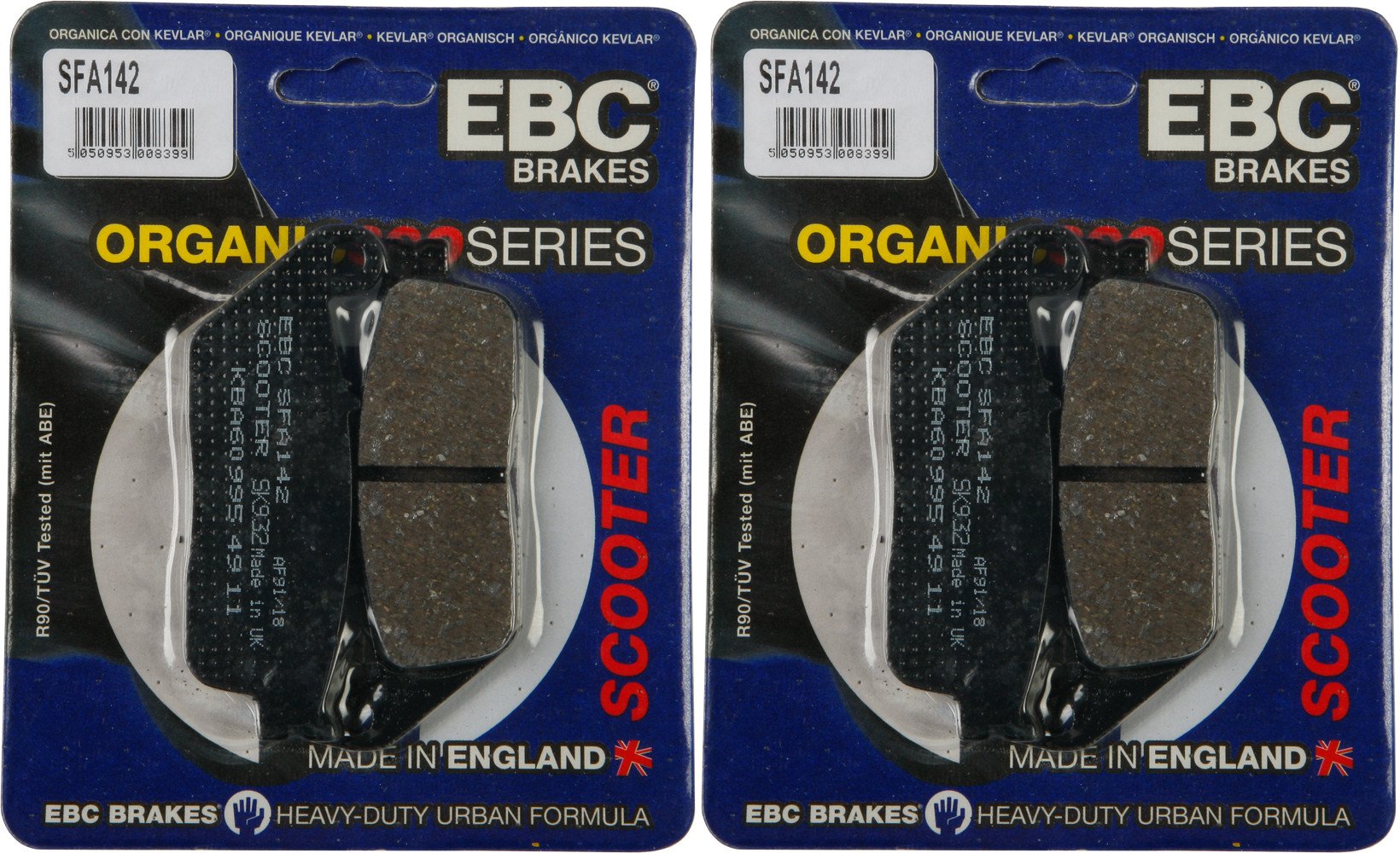 Standard Organic Brake Pads Front Set - Click Image to Close