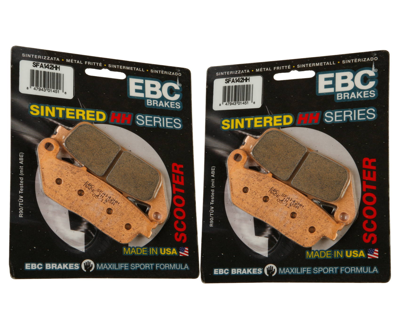 Sintered Double-H Brake Pads Front Set - Click Image to Close