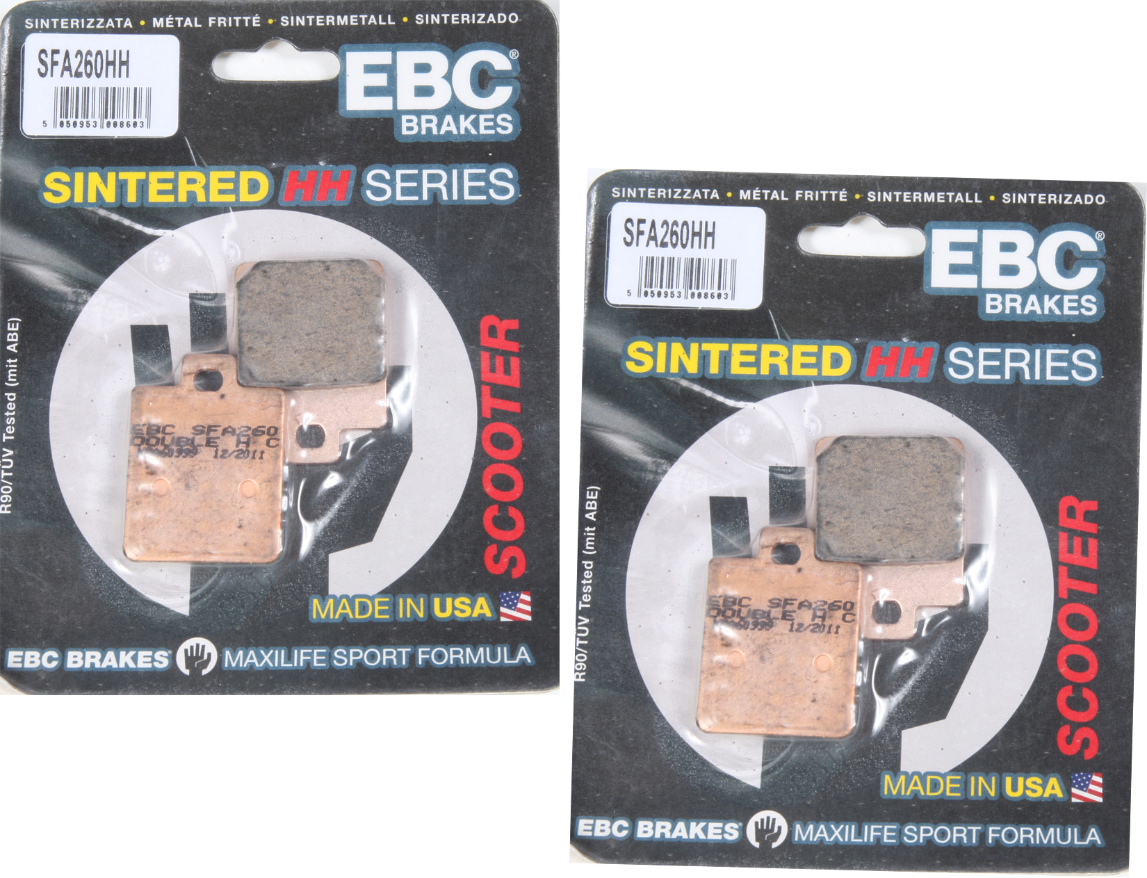 Sintered Double-H Brake Pads Front Set - Click Image to Close