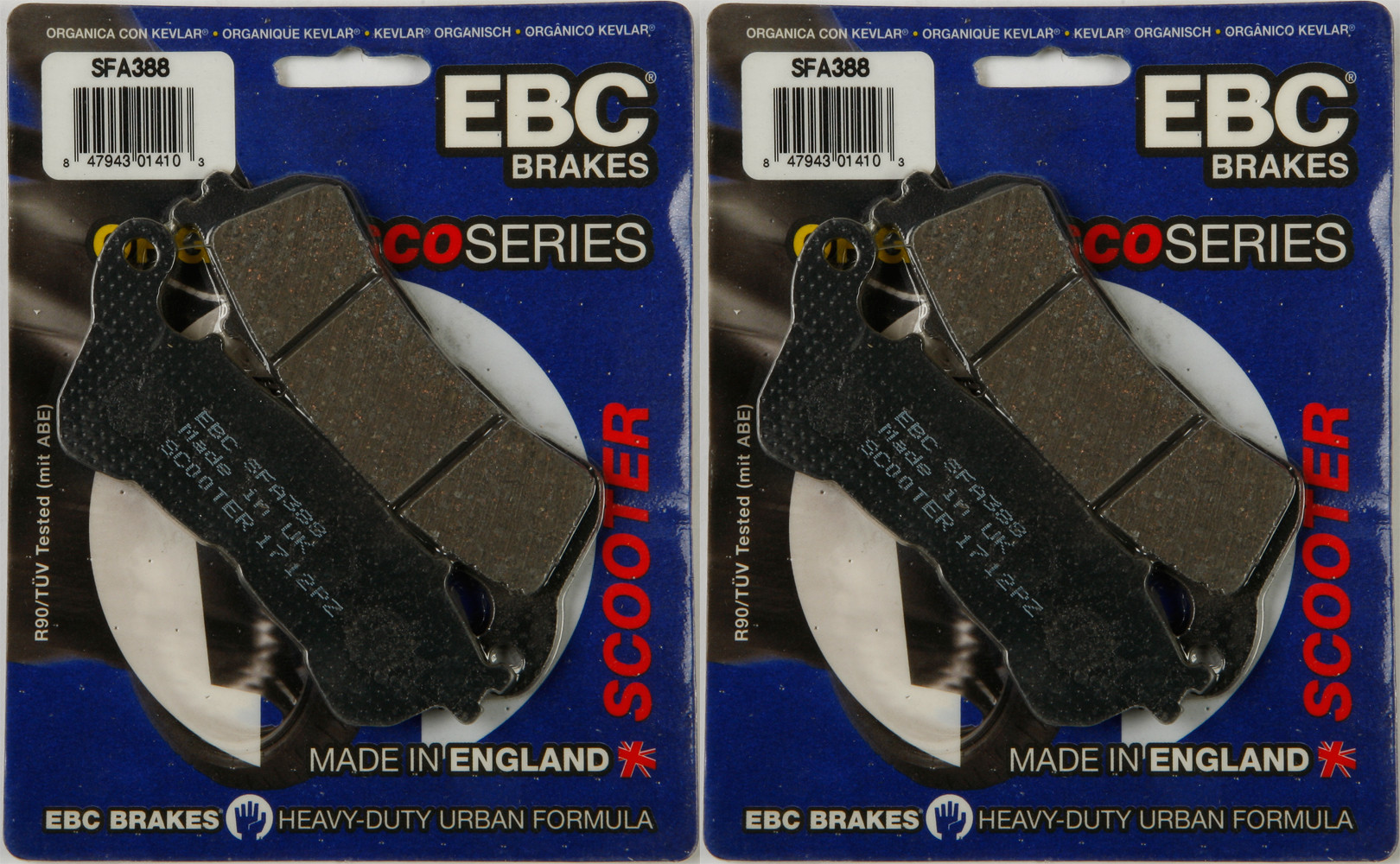 Standard Organic Brake Pads Front Set - Click Image to Close