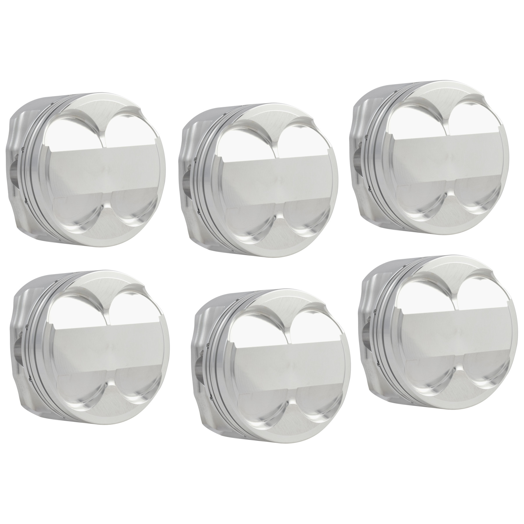 Piston & Ring Set for Toyota 1JZGTE/2JZGTE - 86.5mm - +.5mm - CR 10.0 Set of 6 - Click Image to Close