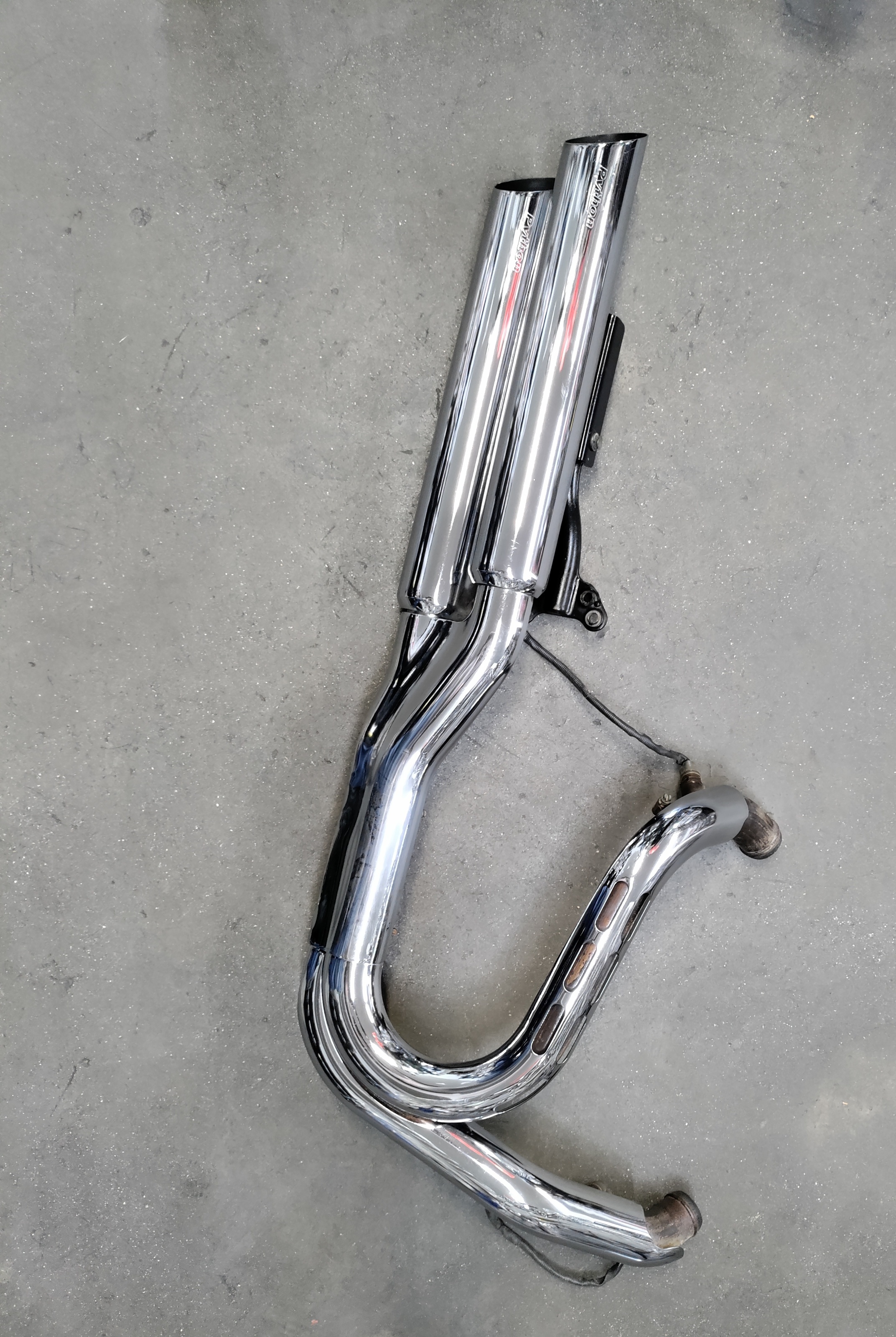 Stage 1 Full Exhaust w/ Python Slip On Mufflers - For 08-13 Harley Fat Bob - Click Image to Close