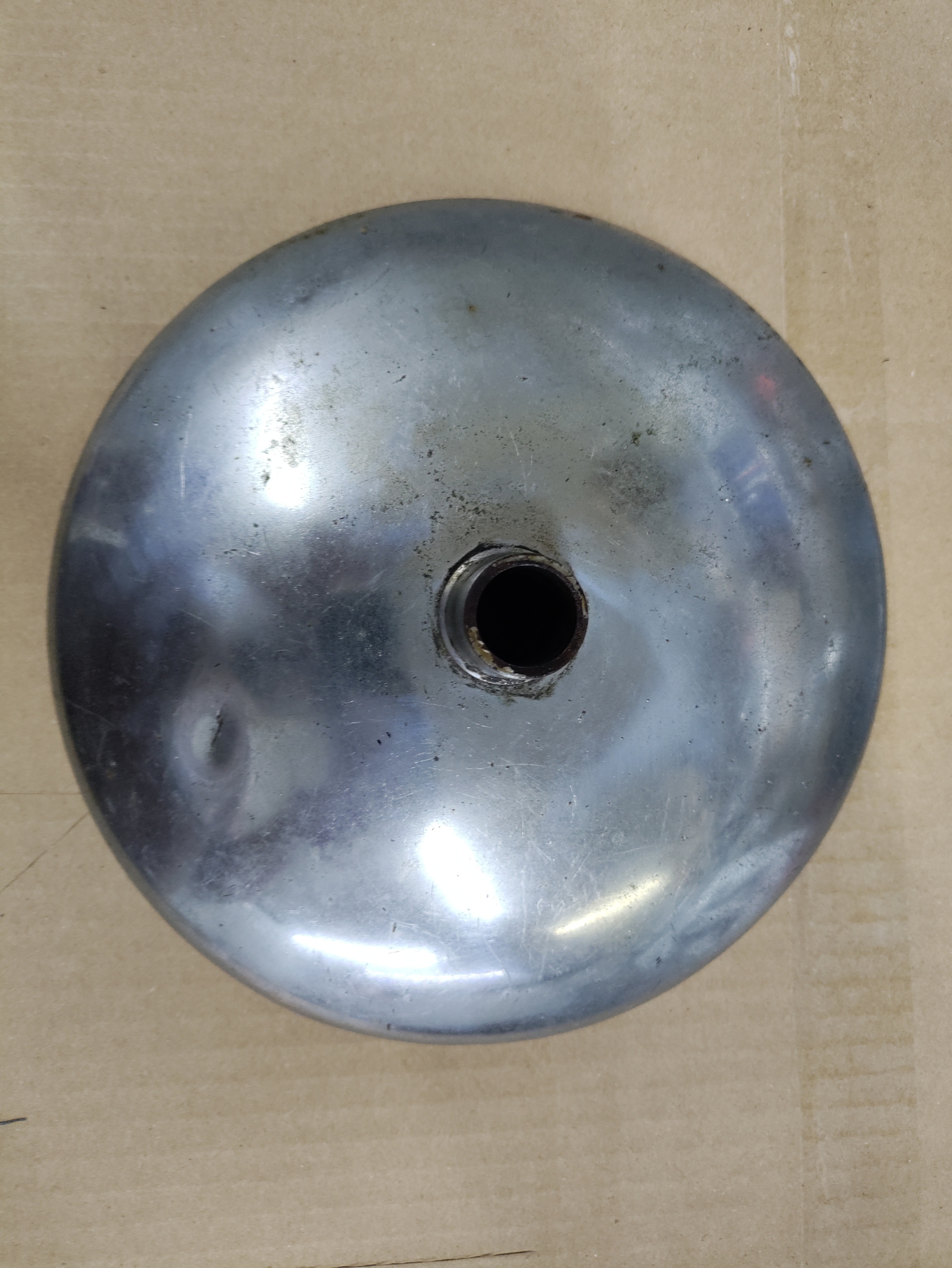 Wheel Hub Cover Chrome, For Harley Davidson 36-57 Springer - Click Image to Close