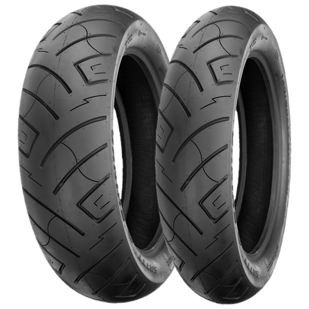 130/90B16 73H Front & 170/80B15 77H Rear 777 Reinforced Tires Set - Click Image to Close