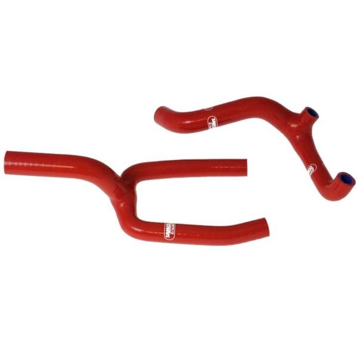Complete Radiator Hose Kit - Red - For 06-12 Husqvarna CR / WR 125 - Click Image to Close