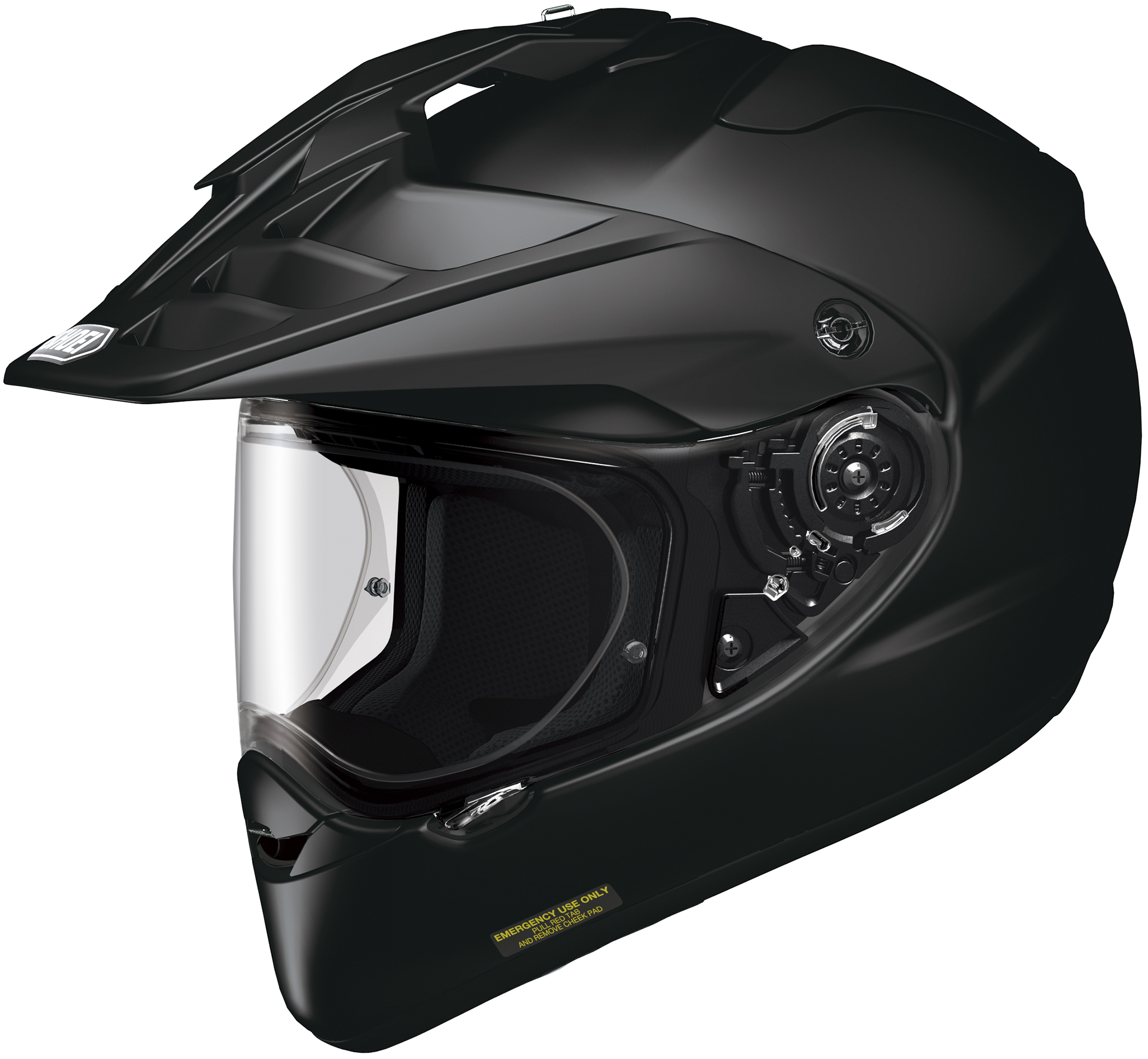 Hornet X2 Solid Black Dual-Sport Helmet Medium - Click Image to Close