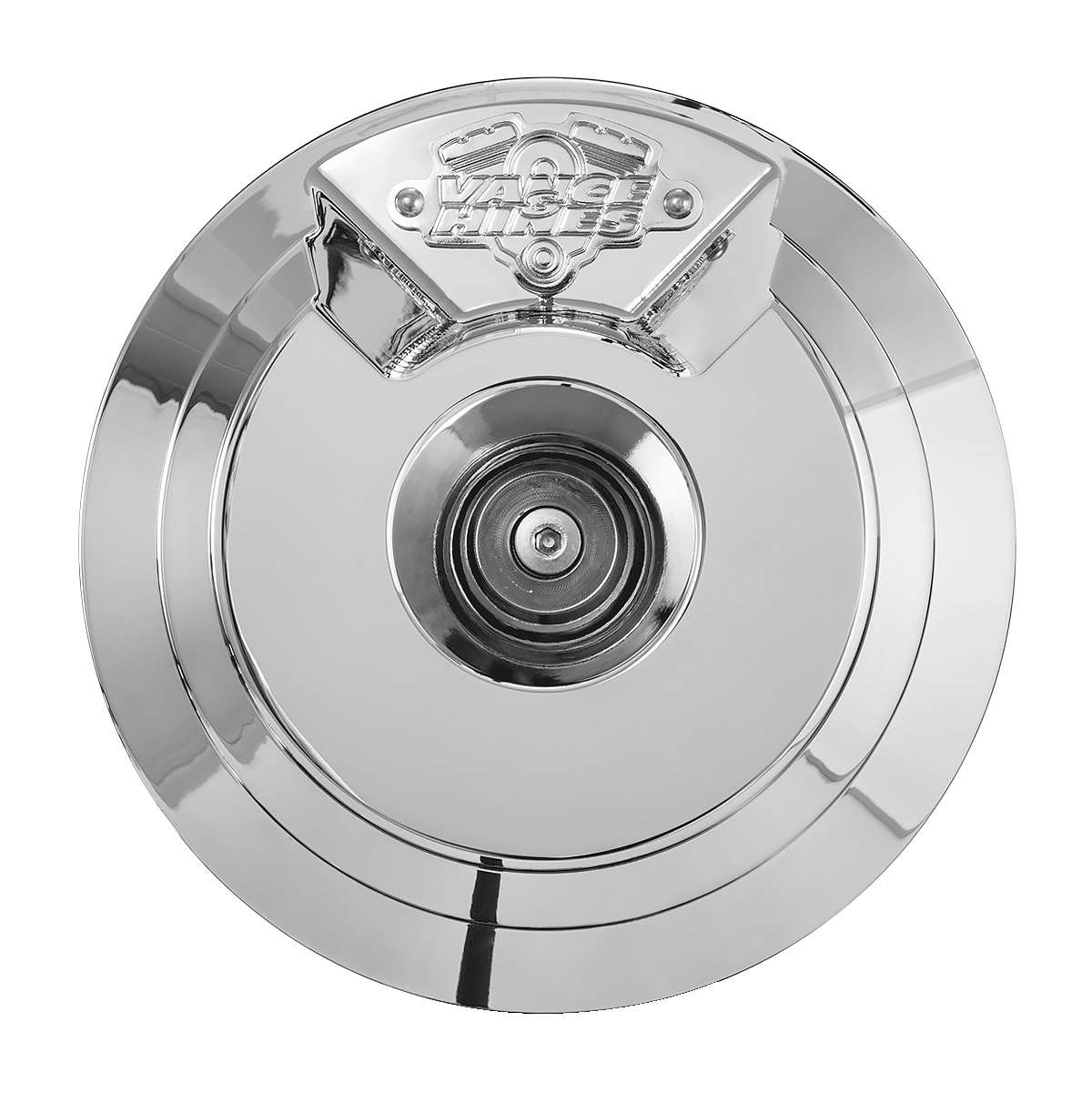 Skullcap Air Cleaner Cover - Chrome - "Grenade" Style - Click Image to Close
