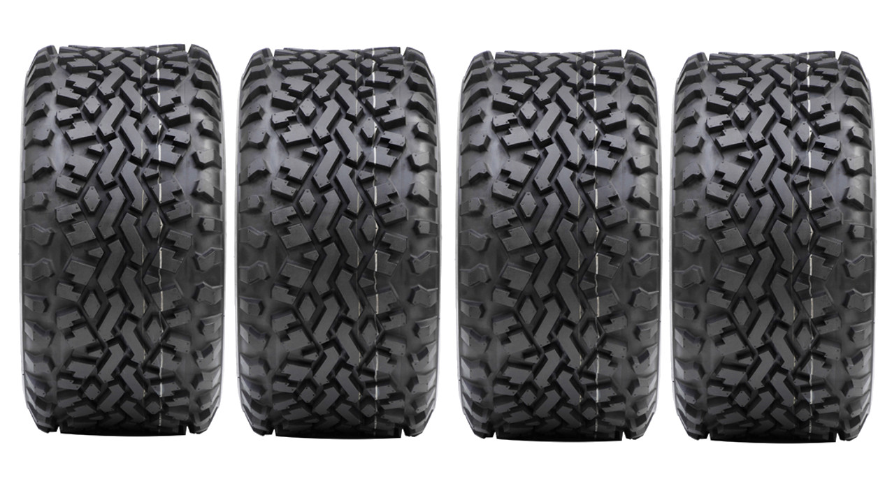 Full Set - Vee Rubber VRM 400 Mule Tire For Kawasaki Mule Models 23 X 11 - 10 - Click Image to Close