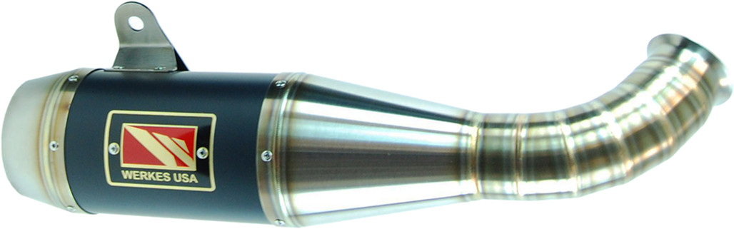 Black Center GP Slip On Exhaust - For 17-20 KTM Duke/RC 390 - Click Image to Close