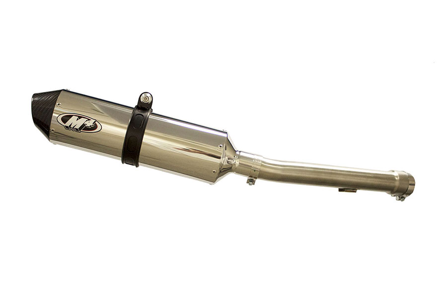 Polished Slip On Exhaust - For 01-05 Yamaha FZ1 - Click Image to Close