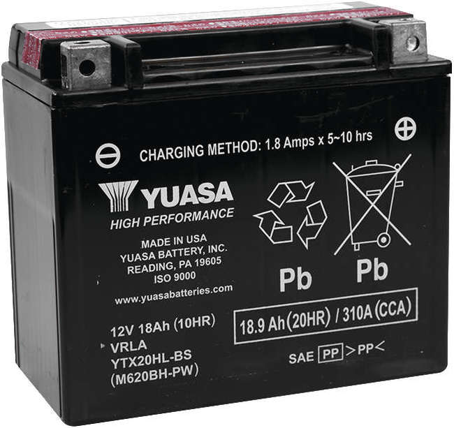 AGM Maintenance Free Battery YTX20HL-BS-PW - Click Image to Close