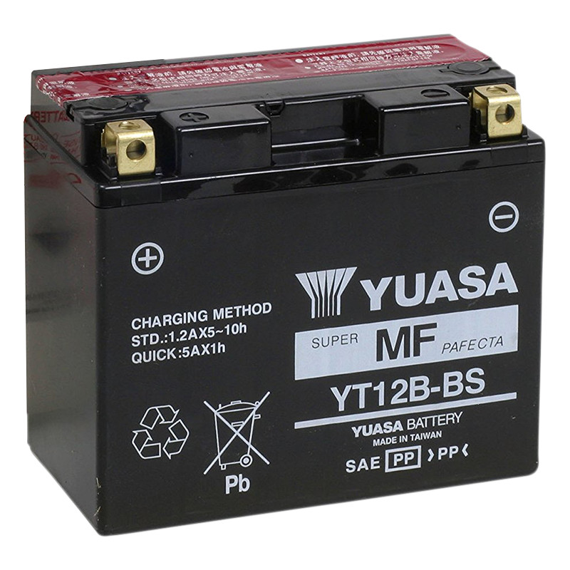 AGM Maintenance Free Battery YT12B-BS - Click Image to Close