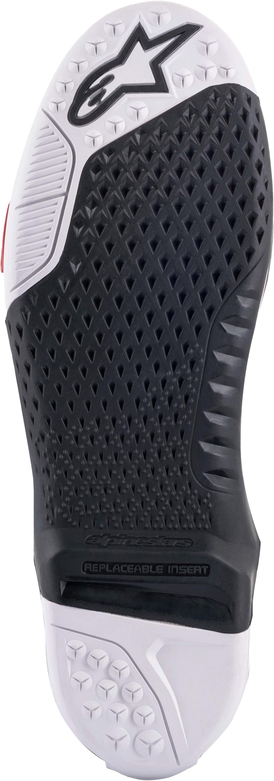 Alpinestars Tech 10 New Gen Sole Black/White Size 7/8 - Replacement sole for Tech 10 boots - Click Image to Close