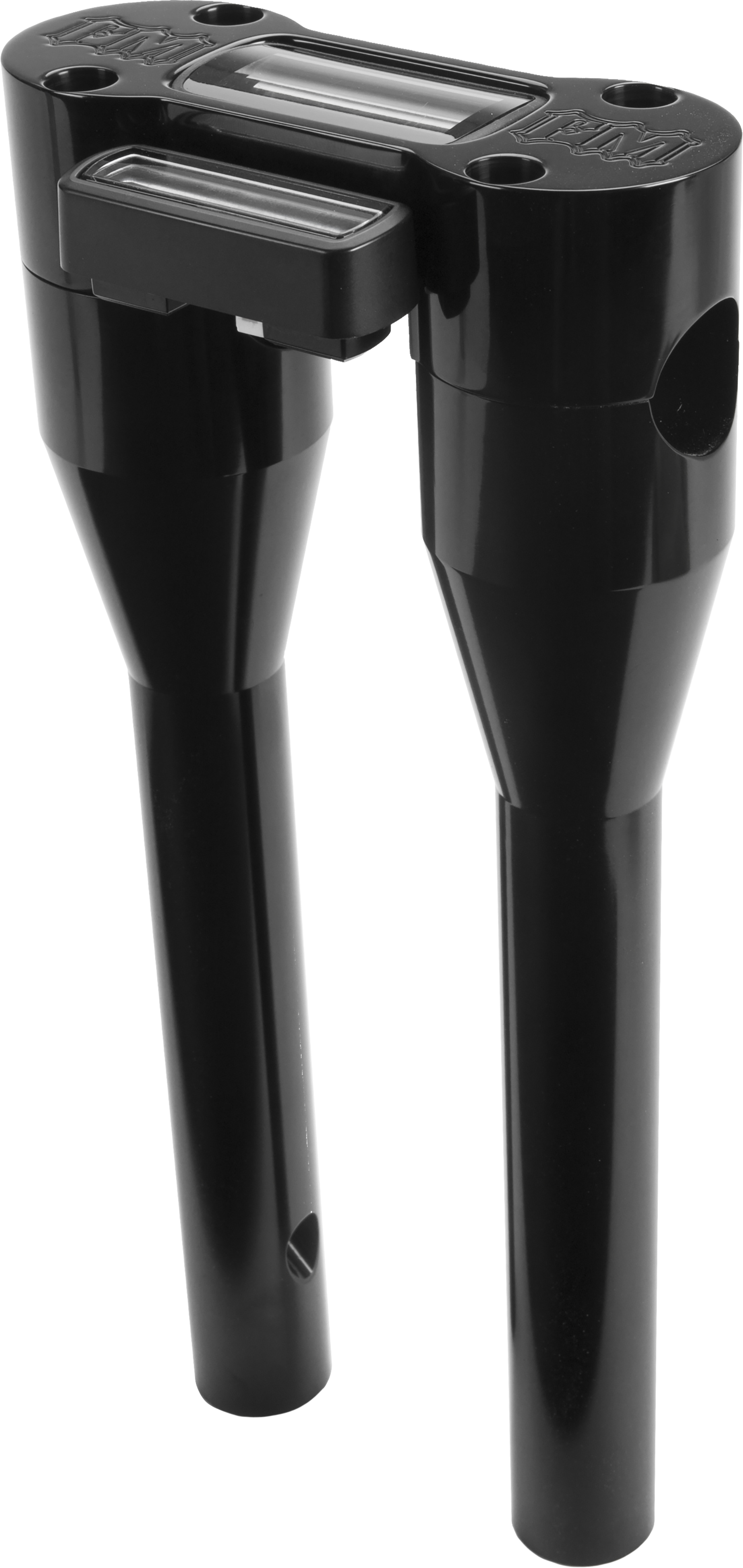 Moto Bar Riser W/Hud 11" - Black - For 06-19 Harley FXBB FXDB - Click Image to Close