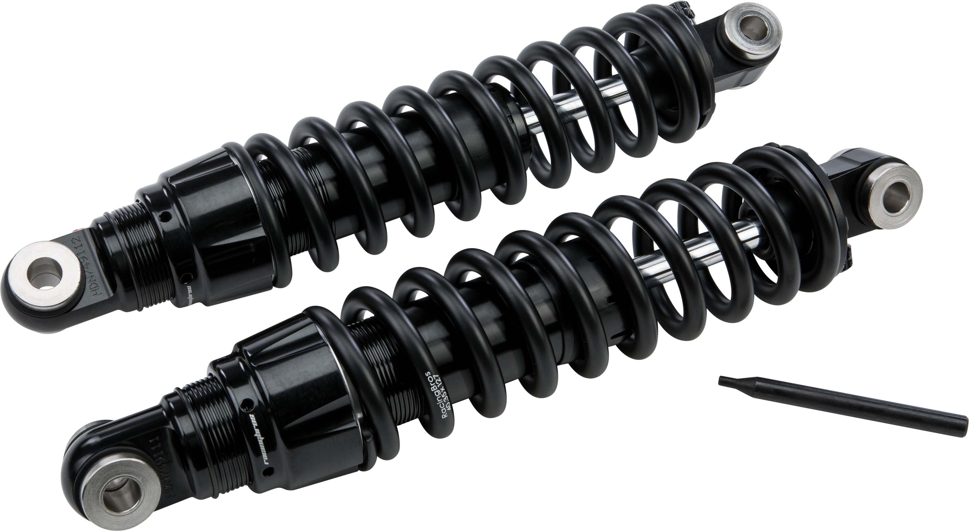 Bazooka Preload/Rebound Adjustable Shocks 13" HVY - For 91-17 HD - Click Image to Close