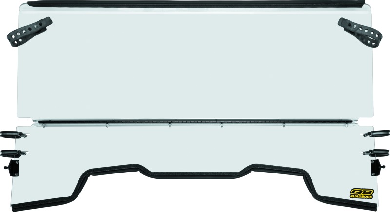 QuadBoss Folding Windshield 0.177" with Hardware Fits 14-22 Pioneer 700 - Click Image to Close