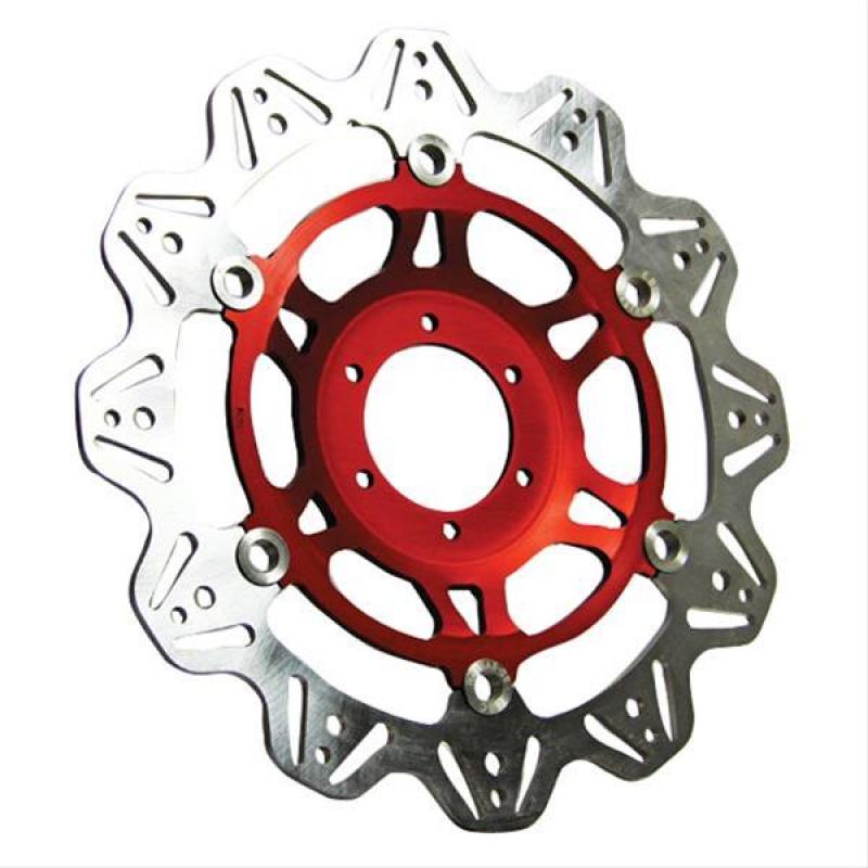 VEE Style Brake Rotor - Red Center - Click Image to Close