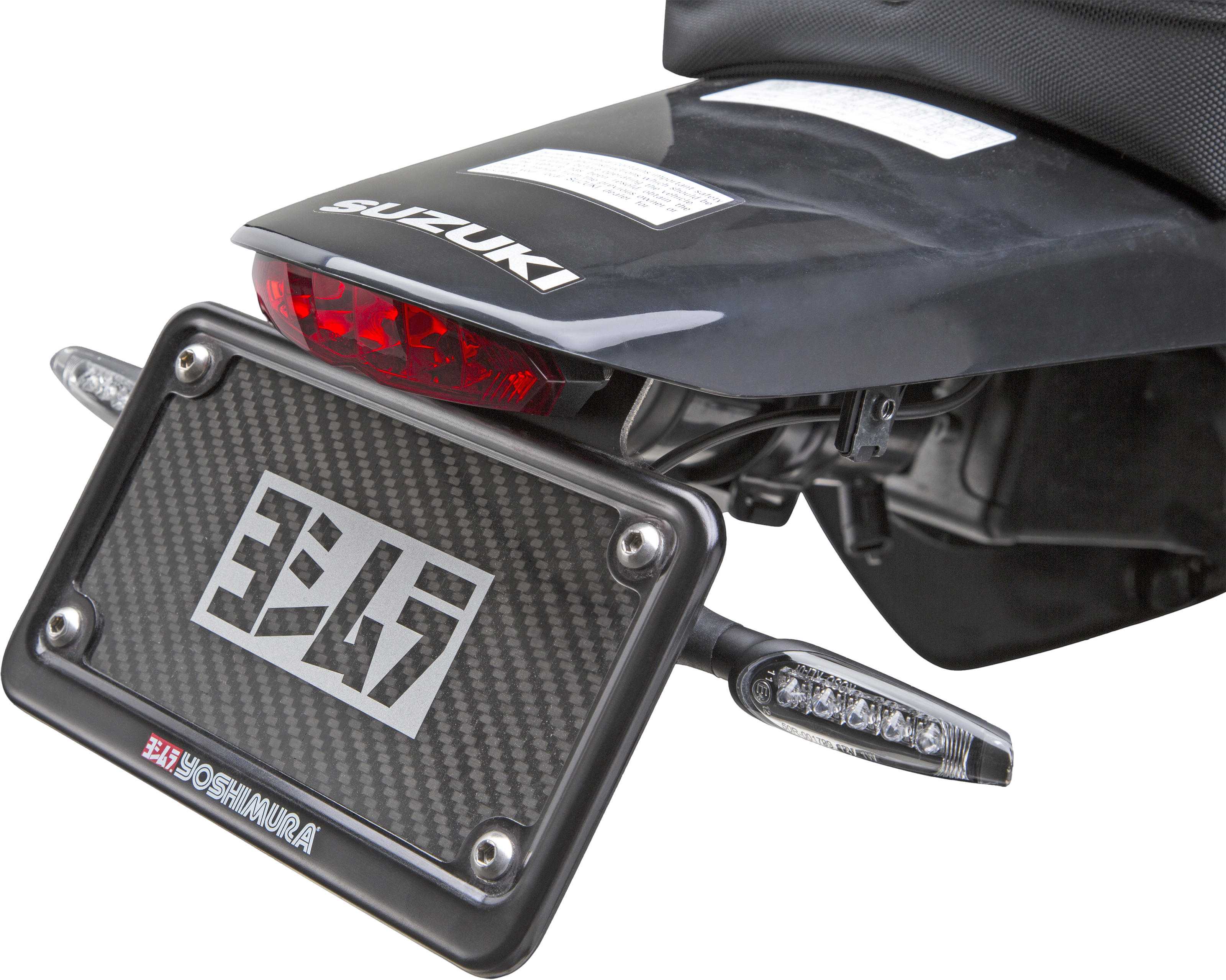 Yoshimura License Plate Frame Black - Black license plate frame for motorcycles - Click Image to Close