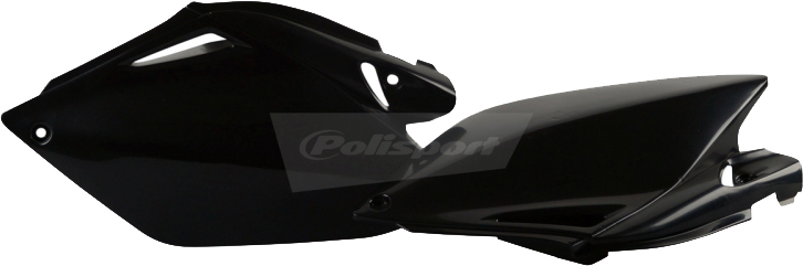 Plastic Side Number Plate - Black - For 06-09 Honda CRF250R - Click Image to Close
