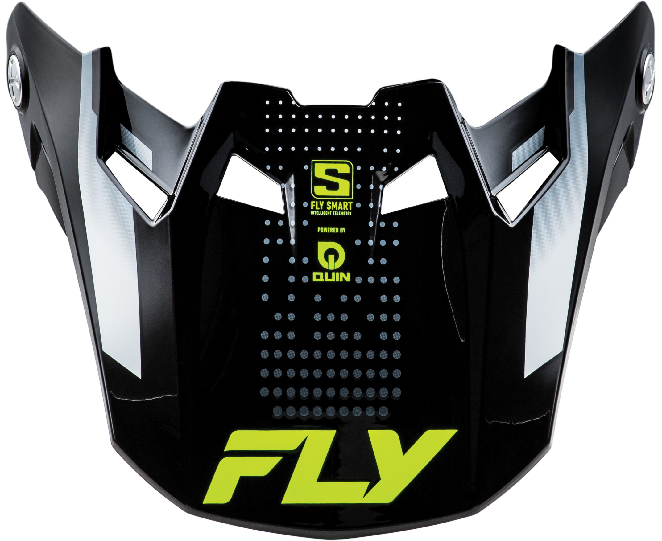 FLY RACING Formula S Visor Black Carbon/Grey/Hi-Vis XL/2X - Replacement visor for Formula S helmet - Click Image to Close
