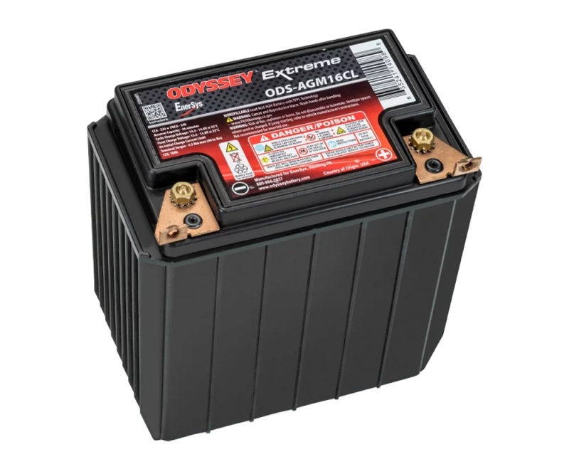 Odyssey Battery Powersport Extreme AGM Battery ODS-AGM16CL - AGM powersport battery, extreme duty, universal fit - Click Image to Close