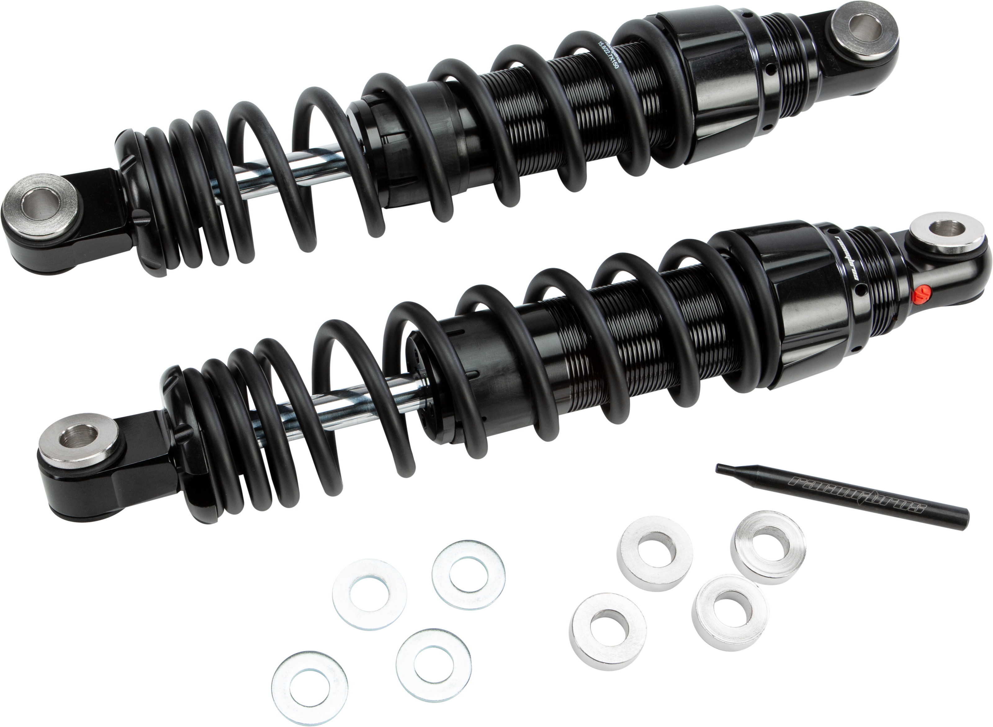Bazooka Preload/Rebound Adjustable Shocks 14" HVY - For 82-18 HD - Click Image to Close