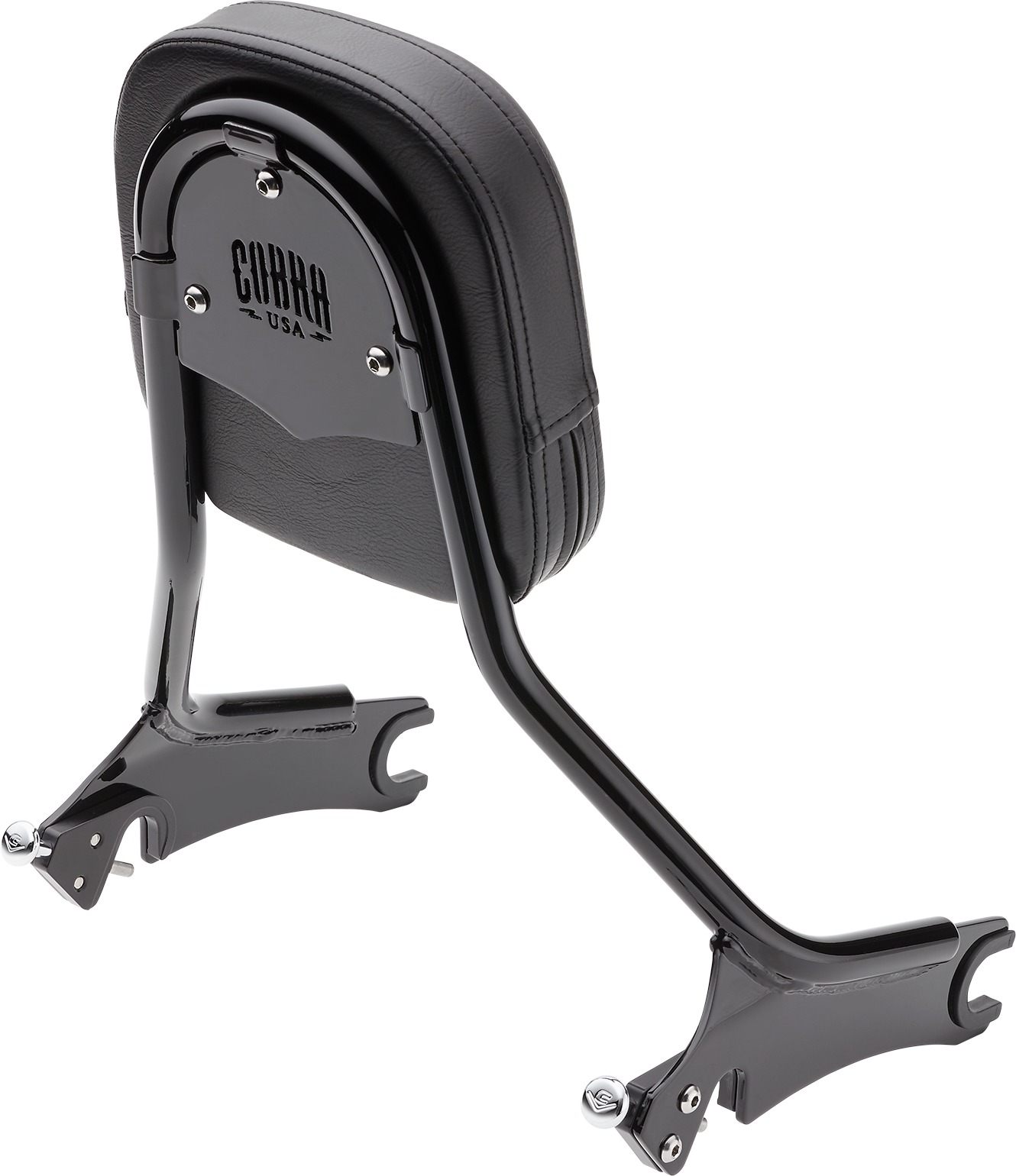 Cobra Detachable Tall Backrest Black - Fits Indian Chieftain 2014+ - Click Image to Close