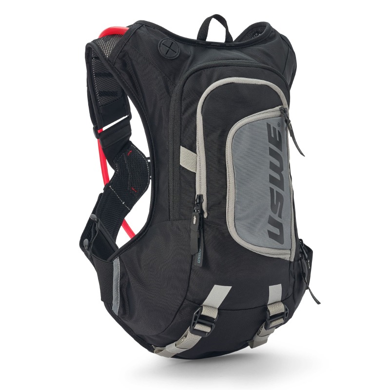 USWE Moto Hydro 12L Hydration Pack Carbon Black/Grey - 12L hydration pack with 3L bladder, Carbon Black/Grey - Click Image to Close