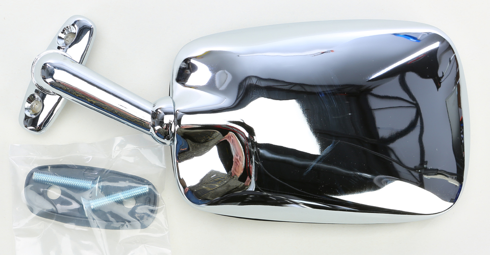 Right Mirror Replacement - Chrome - Honda Interstate Fairing Mount - Click Image to Close