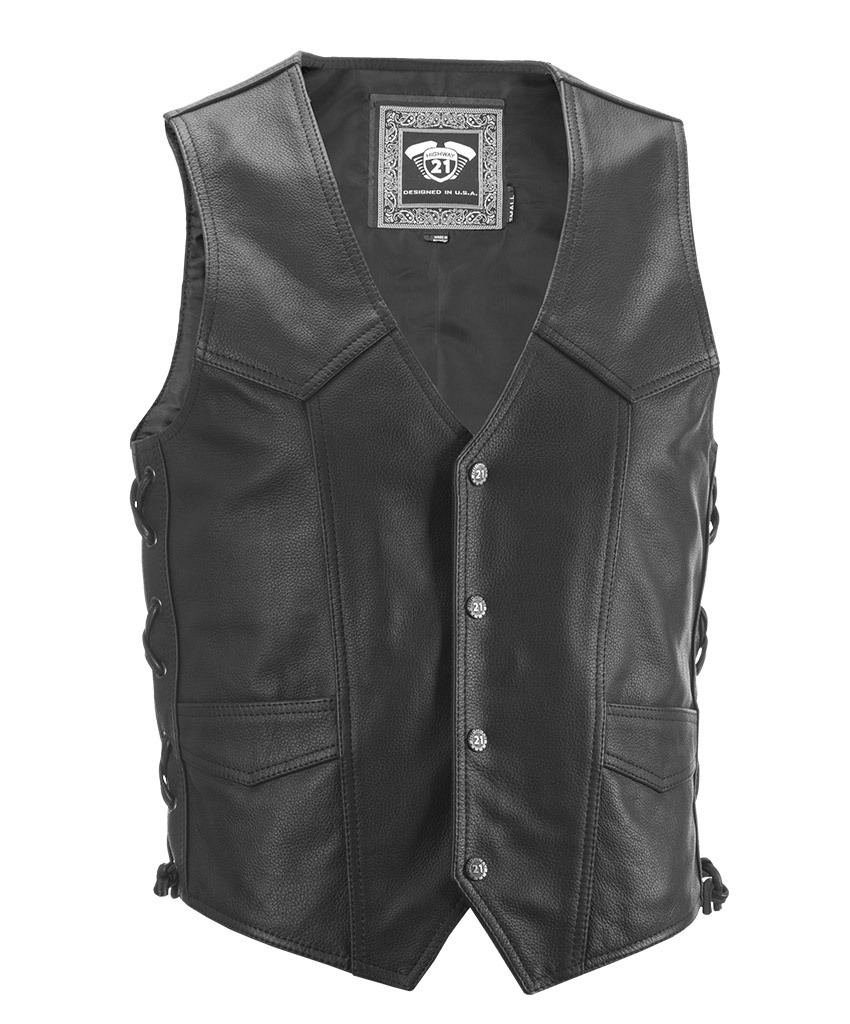 Six Shooter Vest Black Large - Click Image to Close