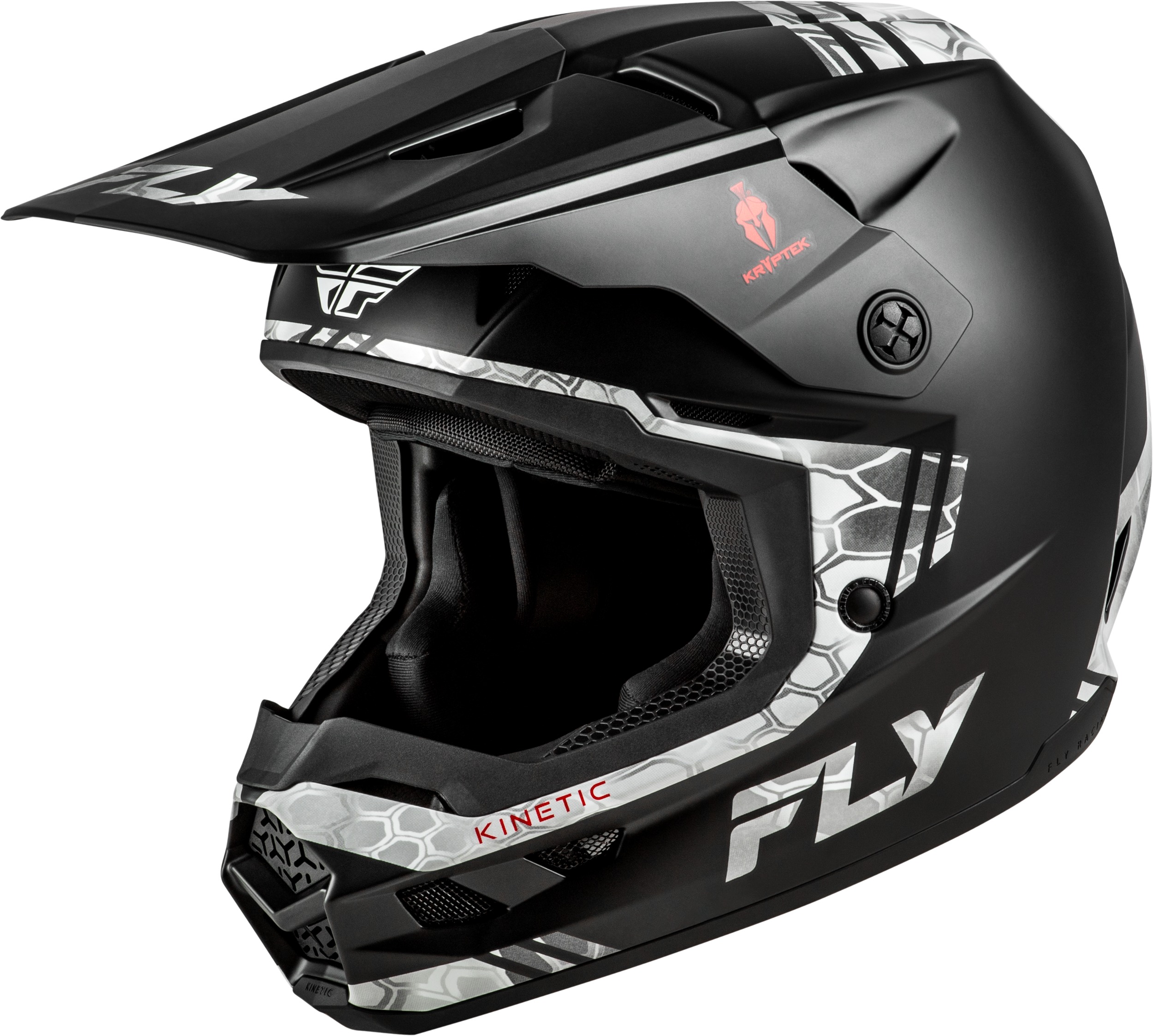 Fly Racing Kinetic Verdict Kryptek Helmet Black/Grey SM - Small Black/Grey helmet by Fly Racing - Click Image to Close