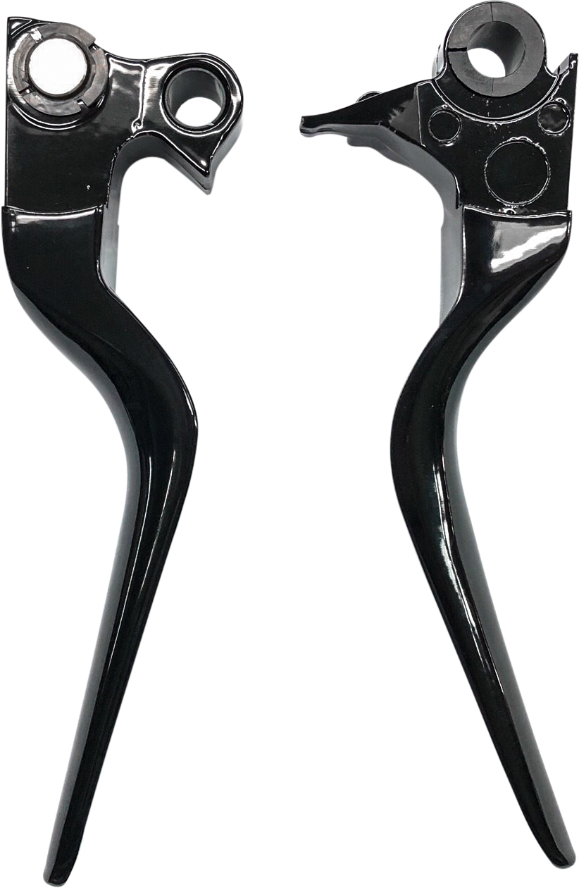 HardDrive LSR Lever Set Black For Harley Big Twin 96-16, XL 96-03 Cable Clutch - Click Image to Close